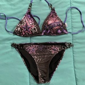 Sinful bathing suit medium top small bottoms